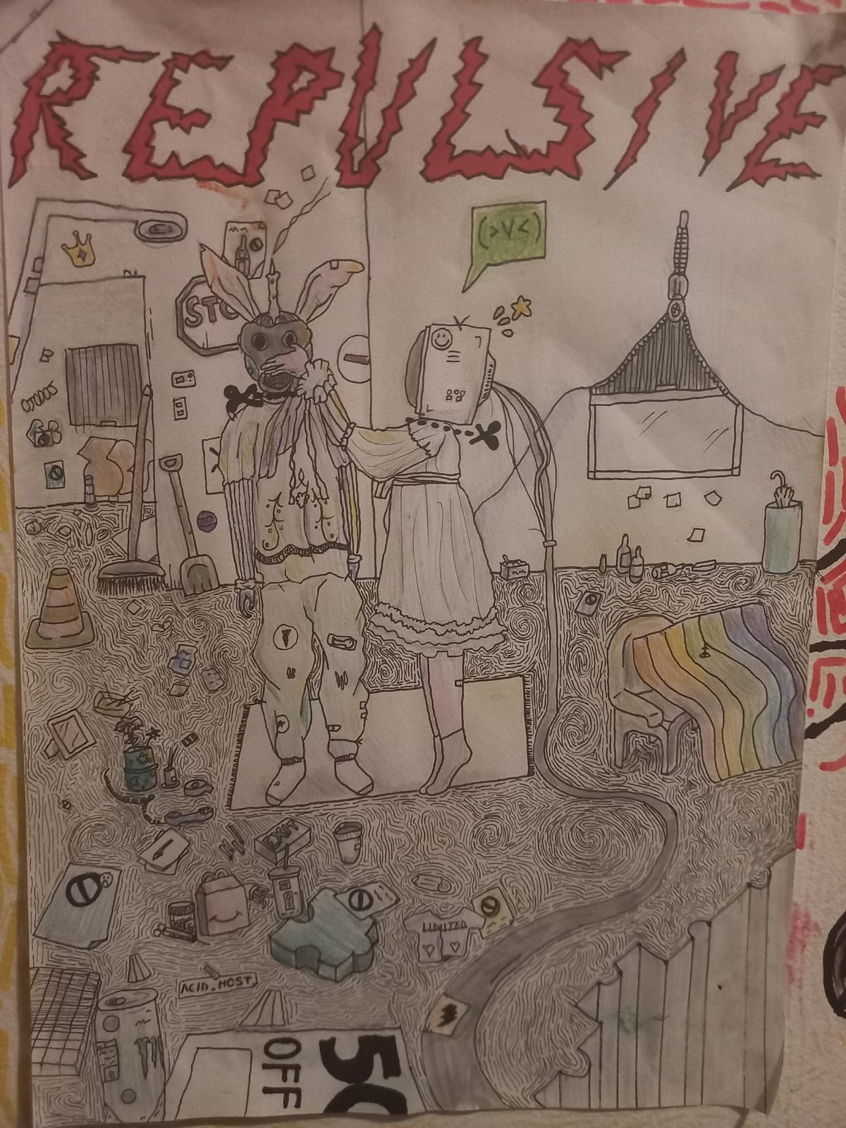 Drawing: 'REPULSIVE'