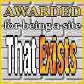 awarded for being a website that exists