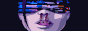pixel art of a glitched face